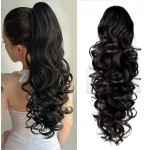 Extensie de par coada ondulata cu cleste 60 cm Brunet Cod 7151A-1B